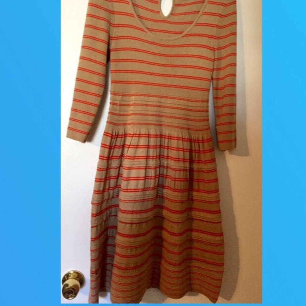 Anthropologie striped sweater dress for winter